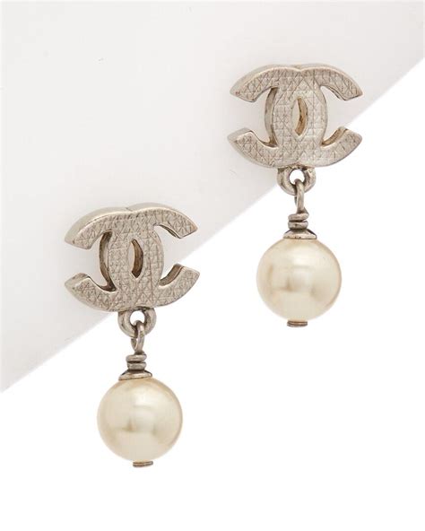 chanel silver earring|chanel earrings official site.